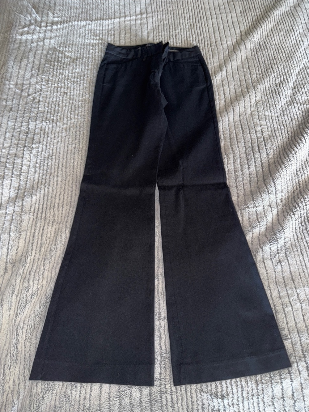 Express Black Wide-Leg Flare Jeans